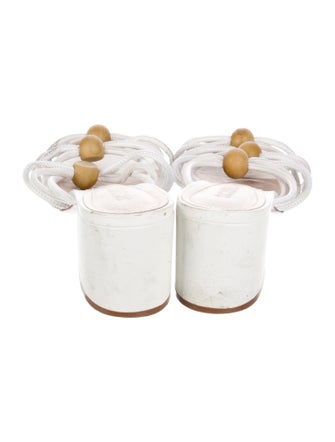 Schutz Leather Slides