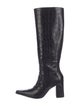 Schutz Embossed Leather Boots