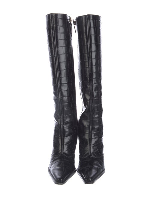 Schutz Embossed Leather Boots