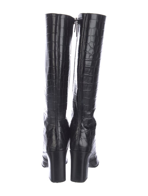 Schutz Embossed Leather Boots