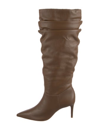 Schutz Leather Slouch Boots