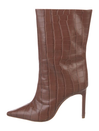 Schutz Embossed Leather Boots