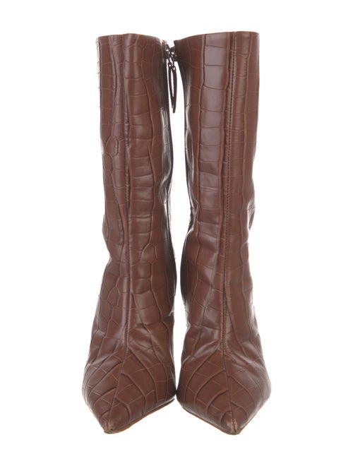Schutz Embossed Leather Boots