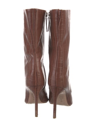 Schutz Embossed Leather Boots