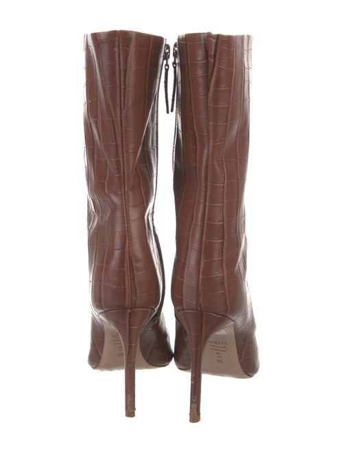 Schutz Embossed Leather Boots