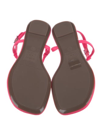 Schutz Leather T-Strap Sandals