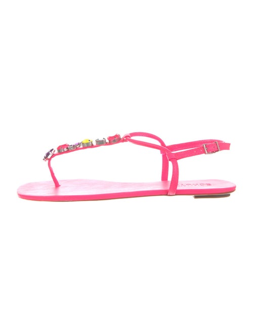 Schutz Leather T-Strap Sandals