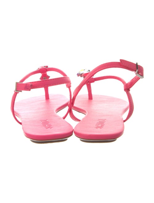 Schutz Leather T-Strap Sandals