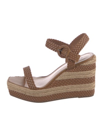 Schutz Leather Espadrilles