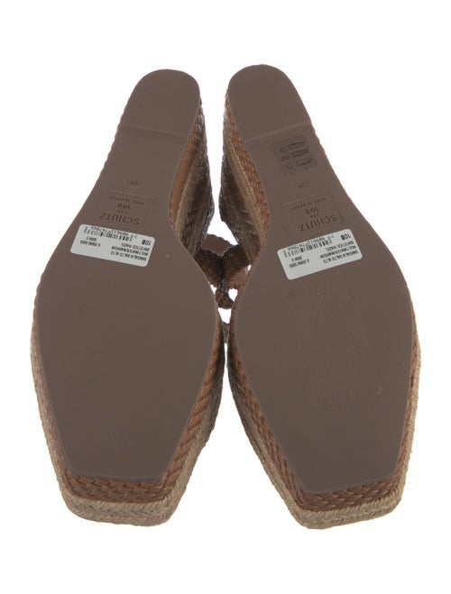 Schutz Leather Espadrilles