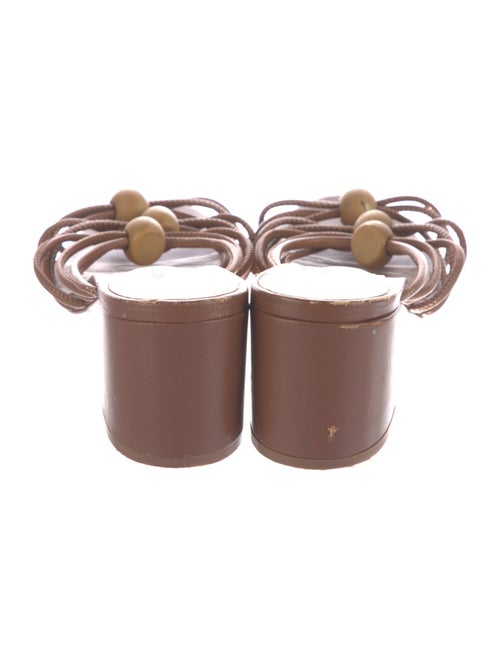 Schutz Leather Slides