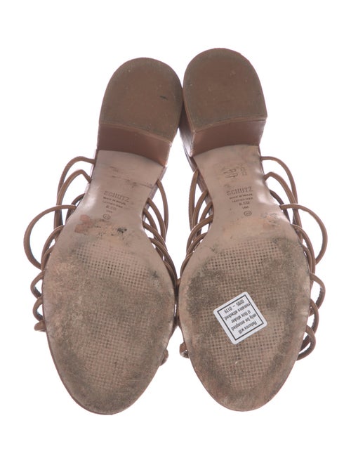 Schutz Leather Slides