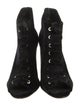 Schutz Velvet Lace-Up Boots
