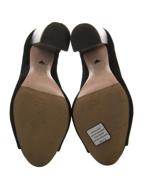 Schutz Velvet Lace-Up Boots