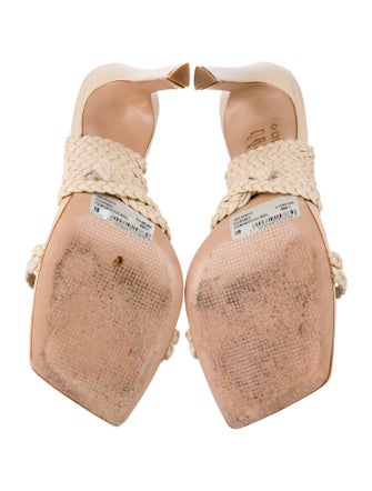 Schutz Leather Braided Accents Sandals