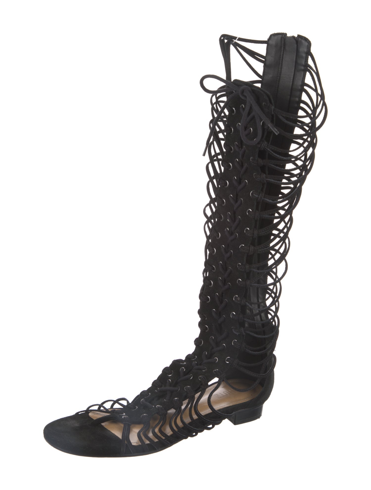 Schutz Suede Gladiator Sandals