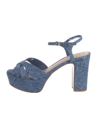 Schutz Denim Sandals