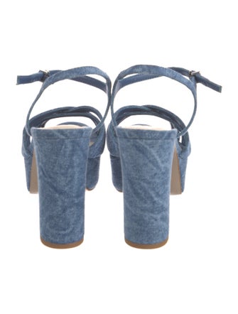 Schutz Denim Sandals