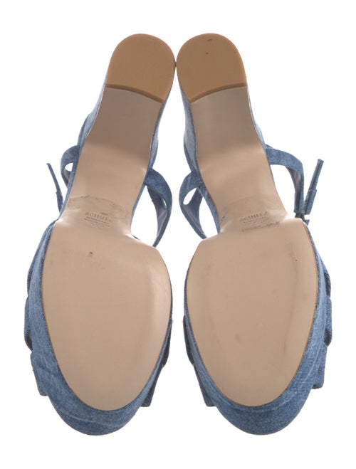 Schutz Denim Sandals