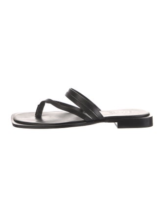 Schutz Leather Slides