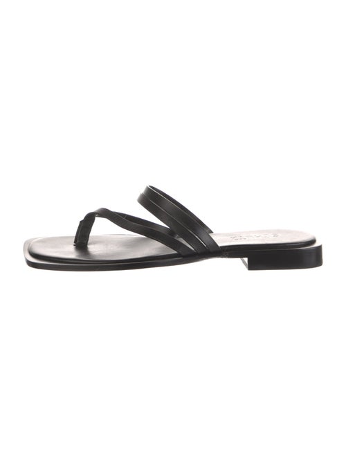Schutz Leather Slides