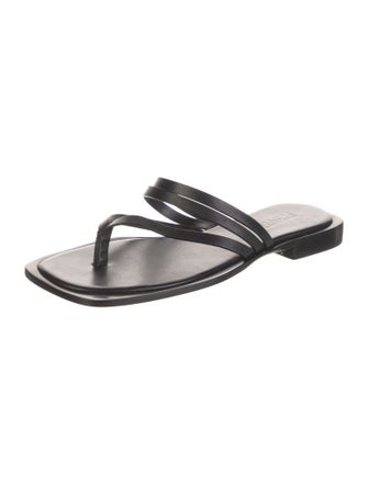 Schutz Leather Slides