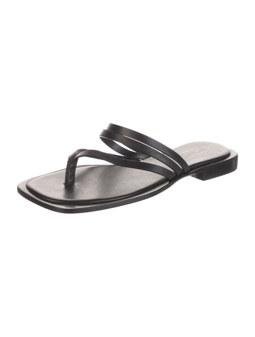 Schutz Leather Slides