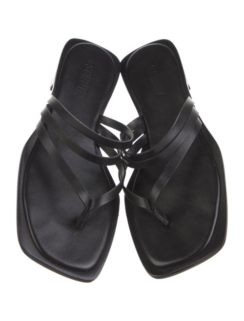 Schutz Leather Slides