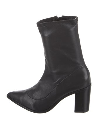 Schutz Leather Sock Boots