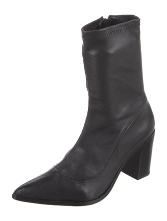 Schutz Leather Sock Boots