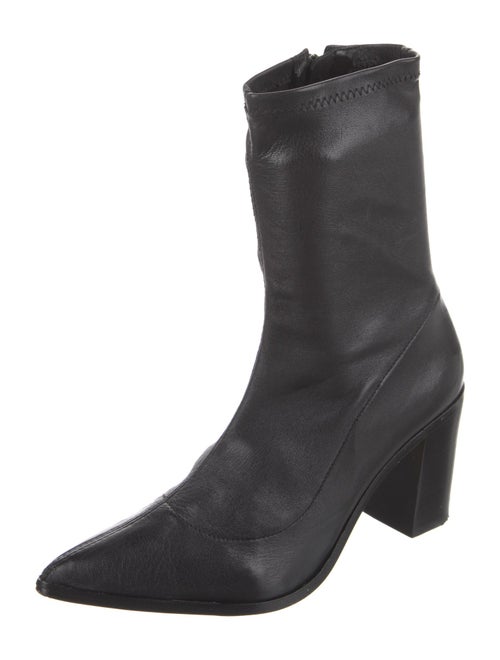 Schutz Leather Sock Boots