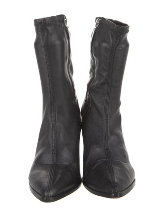 Schutz Leather Sock Boots