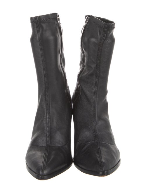 Schutz Leather Sock Boots