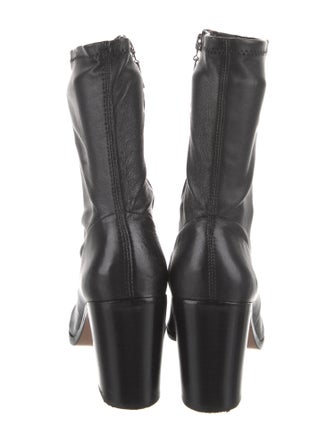 Schutz Leather Sock Boots