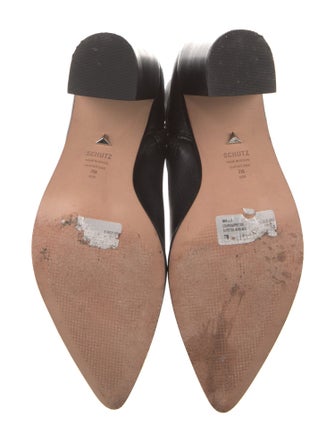Schutz Leather Sock Boots