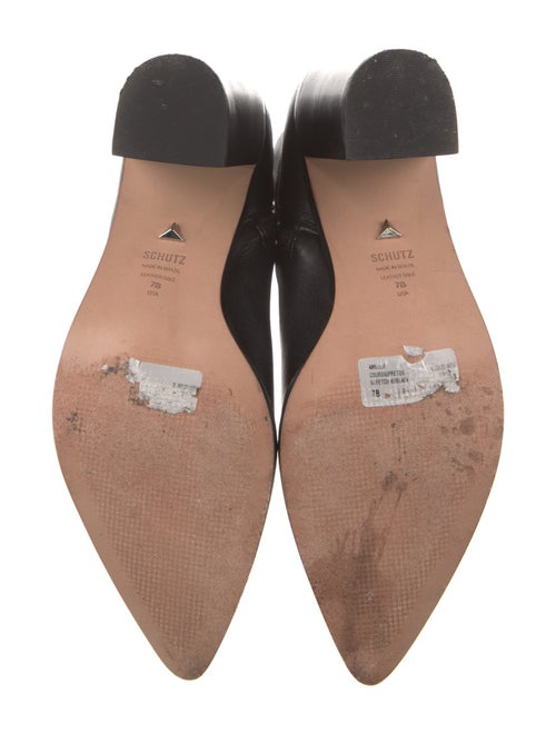 Schutz Leather Sock Boots