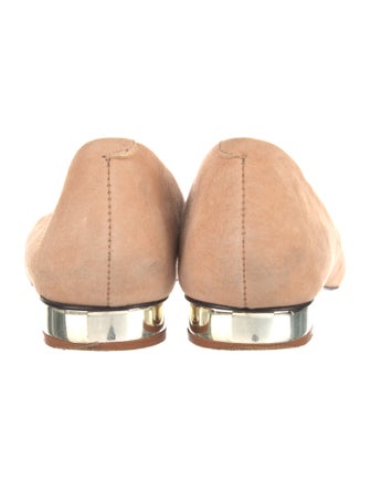 Schutz Suede Colorblock Pattern Flats