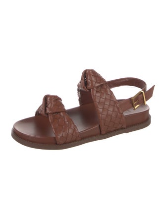 Schutz Leather Slingback Sandals