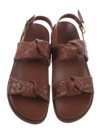 Schutz Leather Slingback Sandals