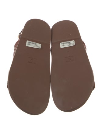 Schutz Leather Slingback Sandals