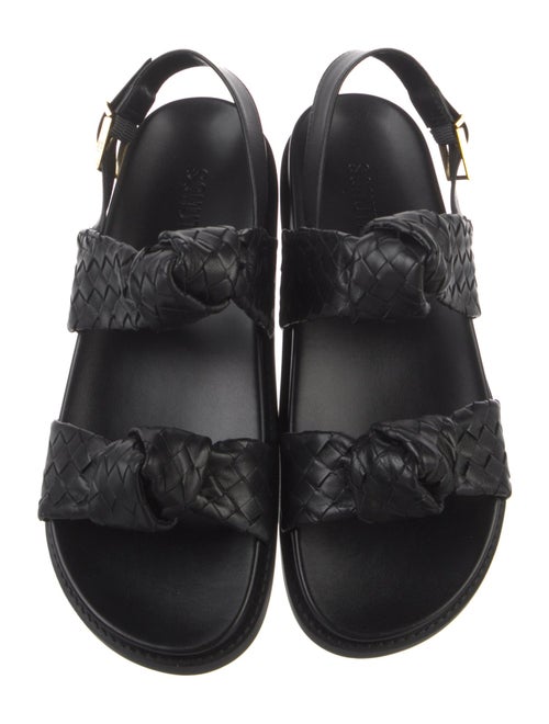 Schutz Leather Slingback Sandals