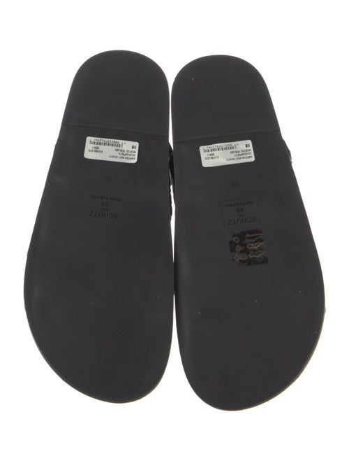 Schutz Leather Slingback Sandals