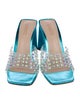 Schutz Crystal Embellishments Mules