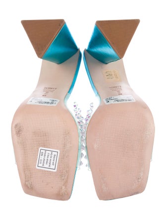Schutz Crystal Embellishments Mules
