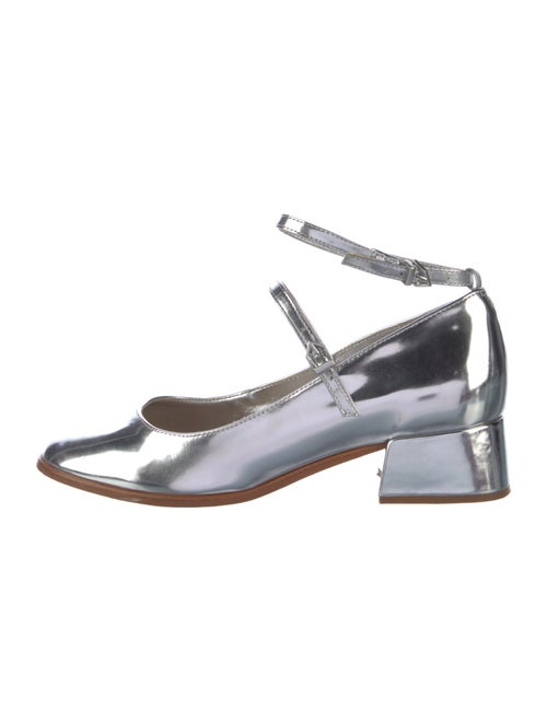 Schutz Patent Leather Glitter Accents Pumps