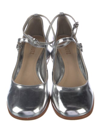 Schutz Patent Leather Glitter Accents Pumps