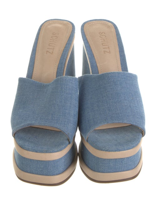 Schutz Denim Slides