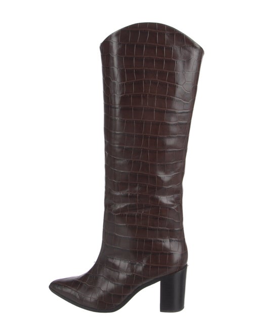 Schutz Crocodile Riding Boots