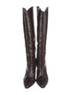 Schutz Crocodile Riding Boots