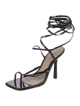 Schutz Patent Leather Sandals